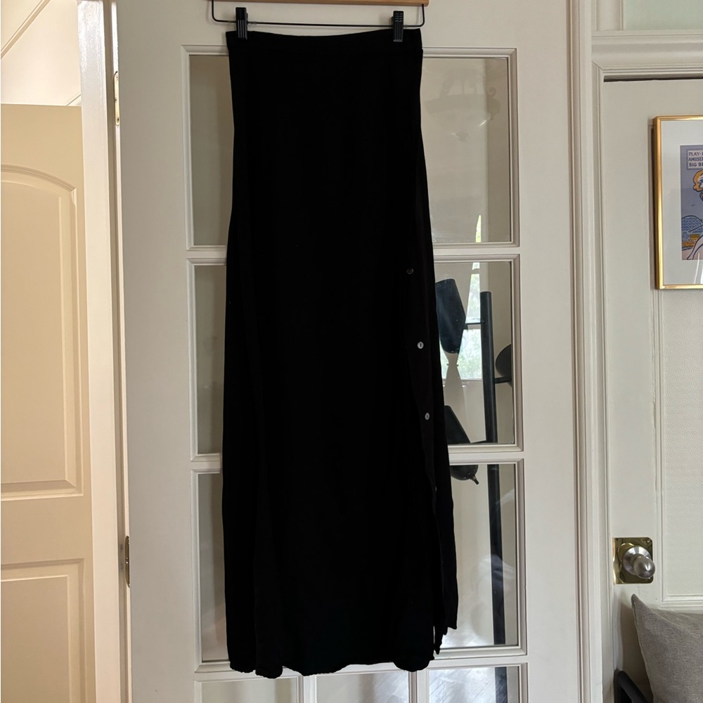 Shaina Mote Black Midi Skirt